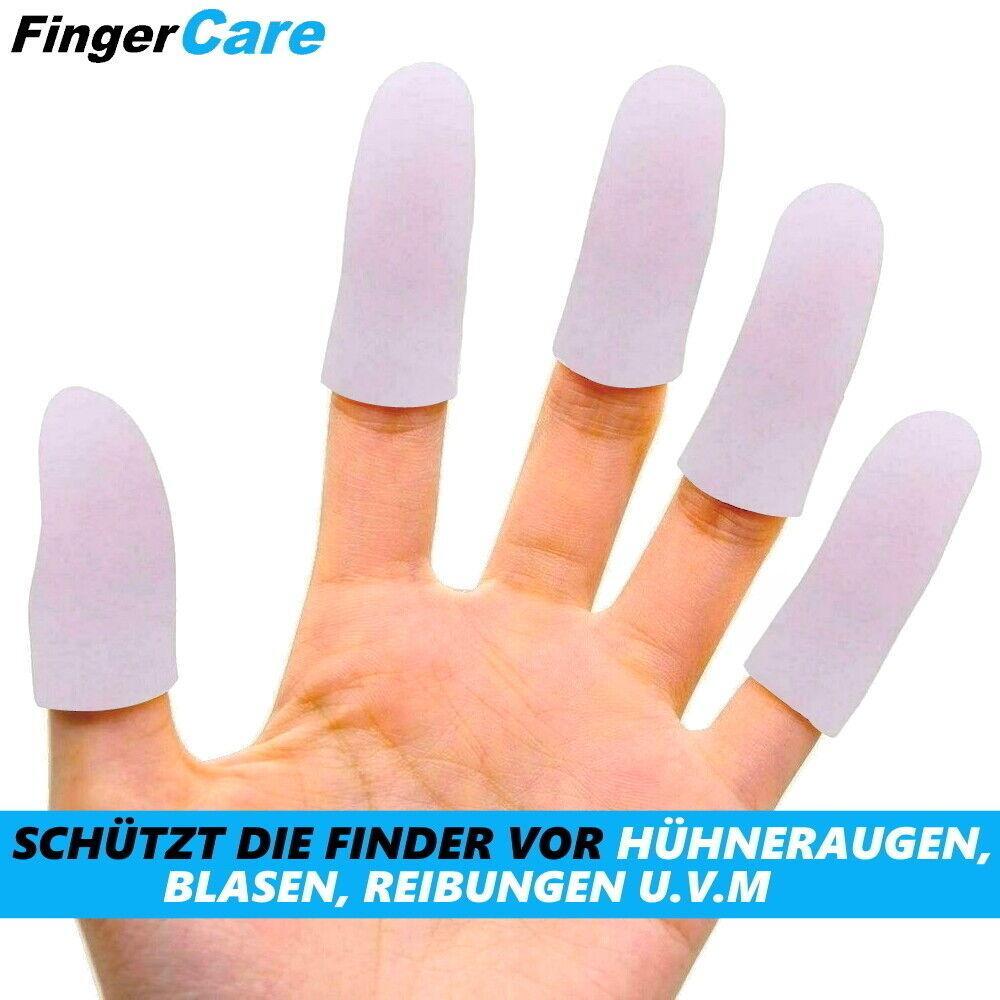 FingerCare Fingerschutz Silikon Fingerlinge Fingerpflaster Fingerkuppenschutz 10