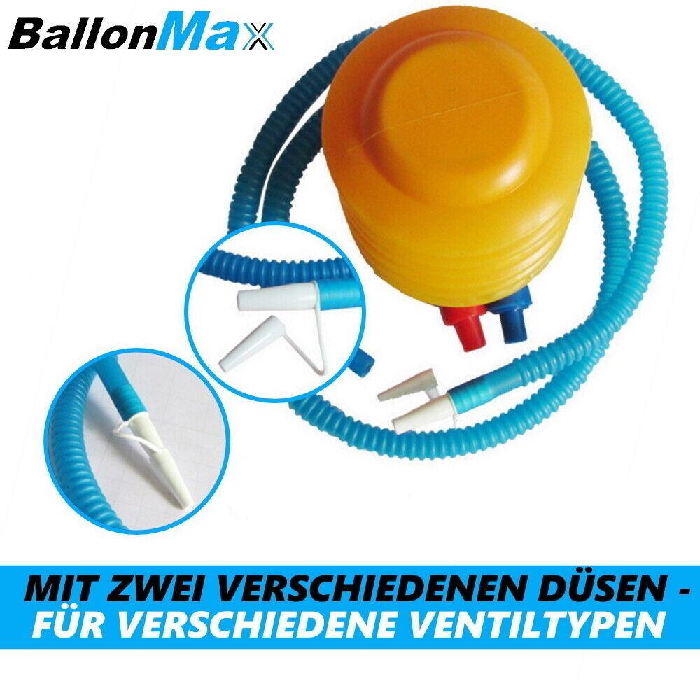 BALLONMAX Fußpumpe Luftpumpe Tretpumpe Blasebalg für Luftballon Matratzen u.v.m.