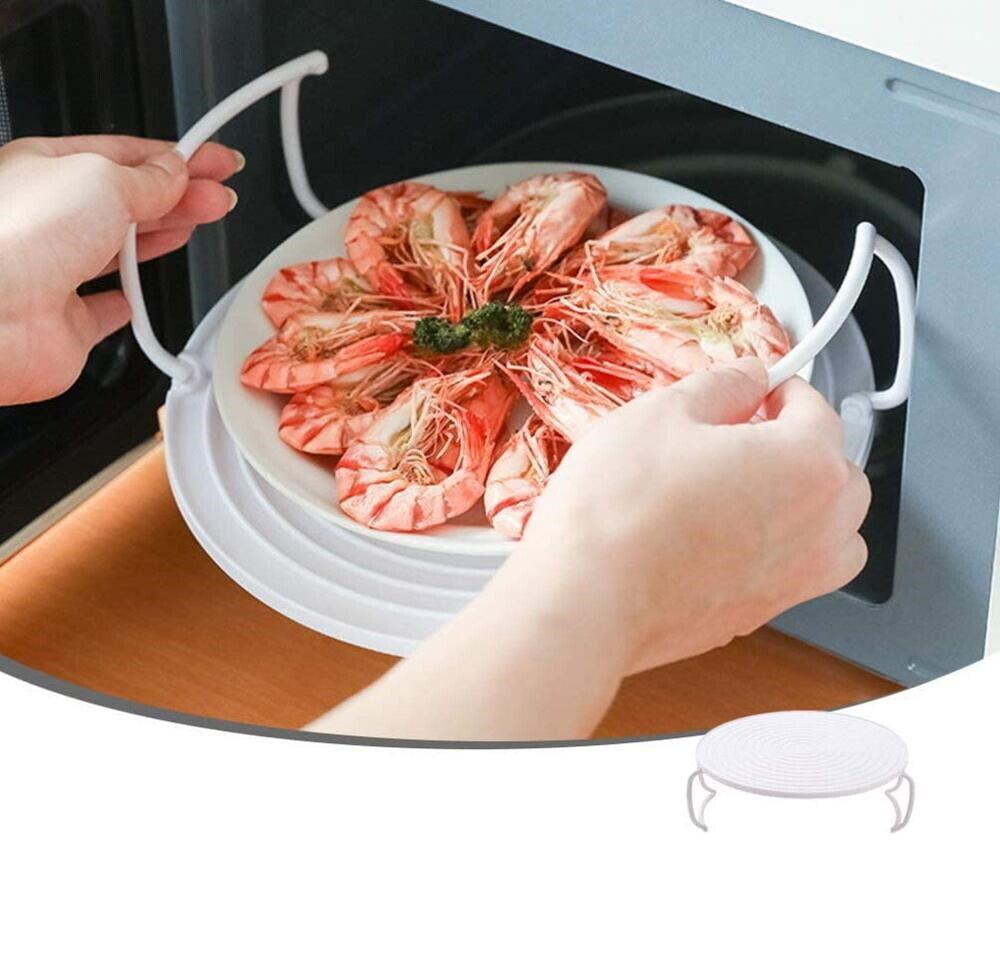 MLiving Mikrowellen Etagere Stapler Tablett Mikrowelle Teller Platte Etage weiß