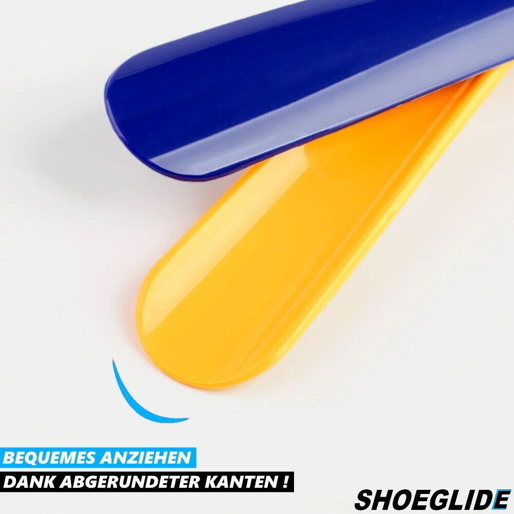 SHOEGLIDE 2x Schuhlöffel Schuhanzieher stabil extra lang Schuhanziehhilfe 45cm