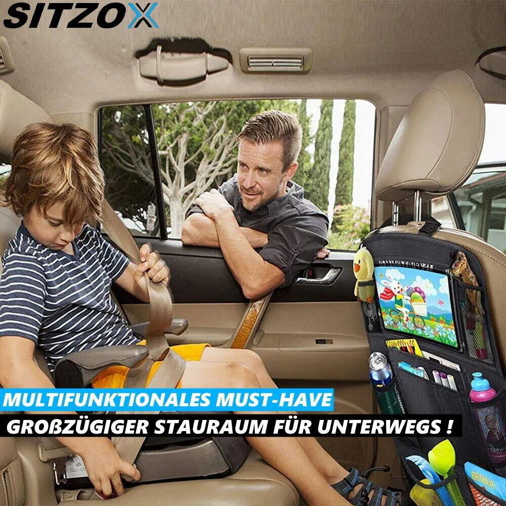 SITZOX Auto Rücksitz Autositz Car Organizer Tasche Autotasche Rücksitztasche 2er