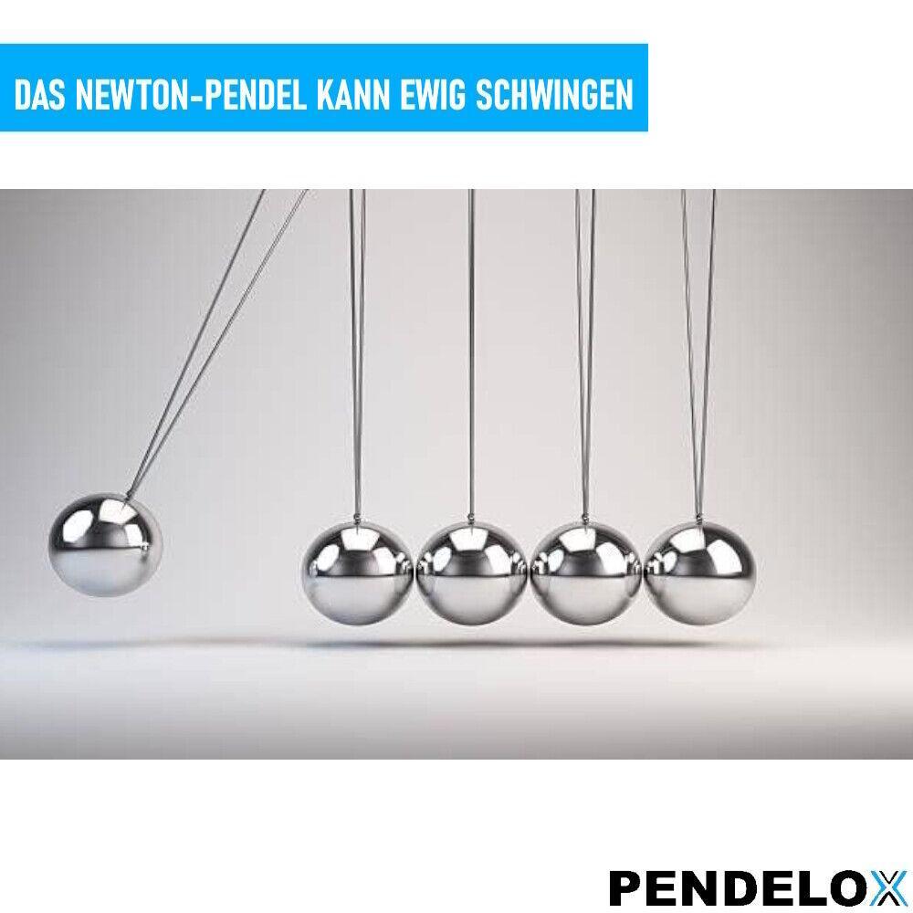 PENDELOX Newton Kugelstoßpendel Pendel Newton Wiege Kugelspiel hohe Qualität
