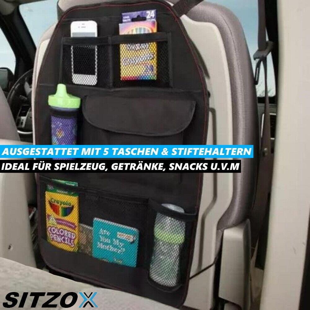 SITZOX Auto Rücksitz Autositz Car Organizer Tasche Autotasche Rücksitztasche 2er