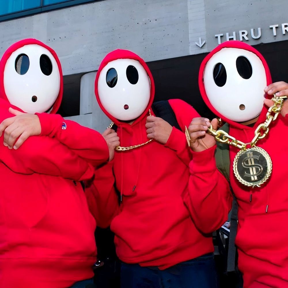 Shy Guy Maske für Cosplay Halloween Party Karneval Unisex DE.