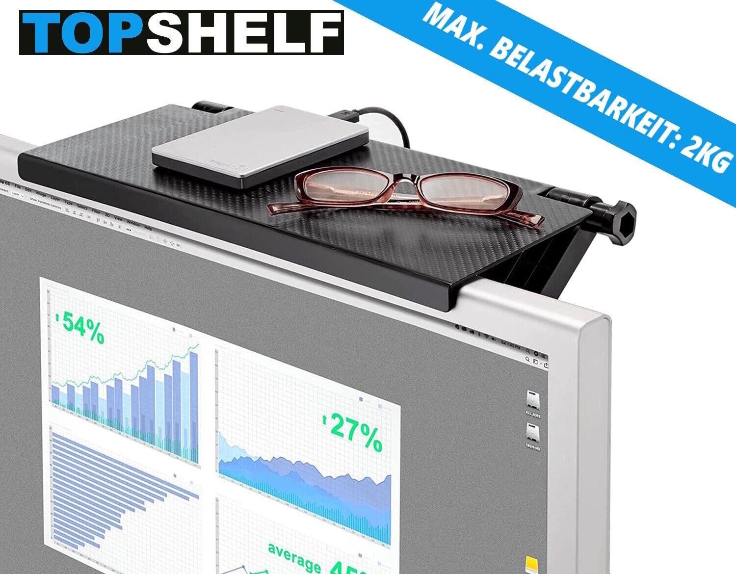 TOPSHELF Universal Bildschirmregal Bildschirmablage Ablage Regal Monitor PC TV