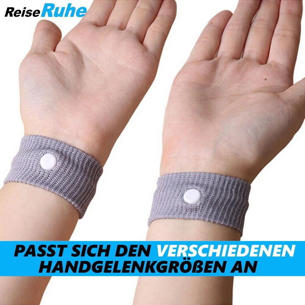 ReiseRuhe Akupressur Armband Übelkeit Unwohlsein Armbänder Band Sea Wohlfühl 4er