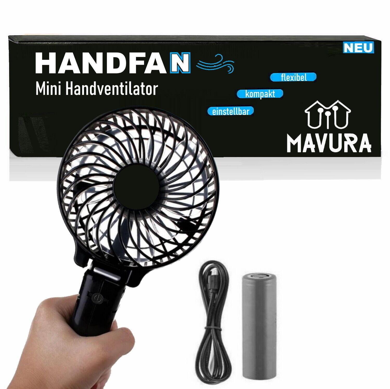 HANDFAN Mini Handventilator tragbarer faltbarer USB Lüfter Akku Ventilator