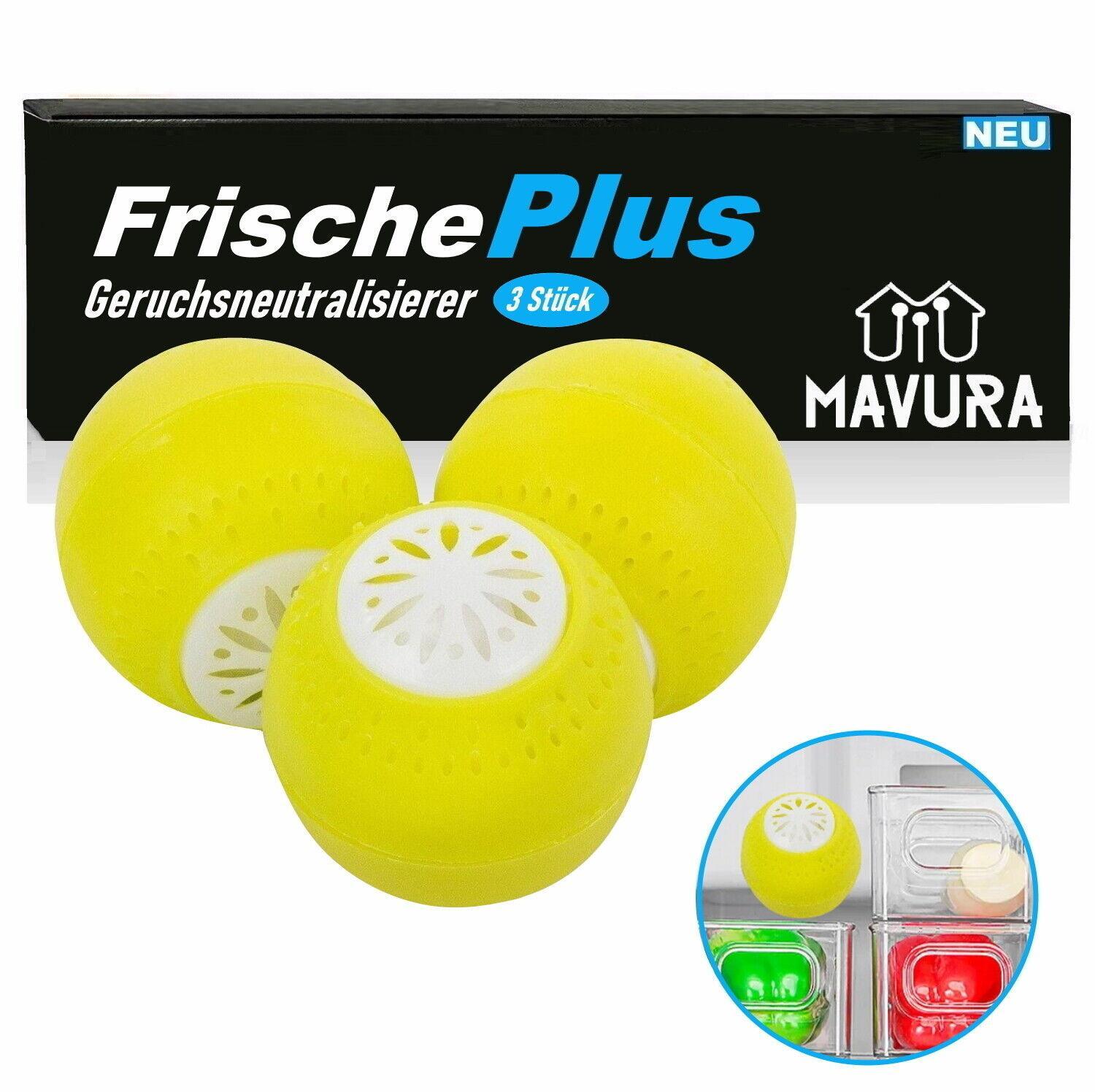 FrischePlus Geruchsneutralisierer Geruchskiller Geruchsabsorber Kühlschrank 3er