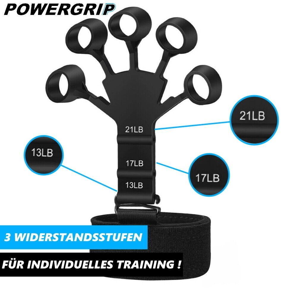 POWERGRIP Handtrainer Kraftgreifer Fingertrainer Unterarmtrainer verstellbar