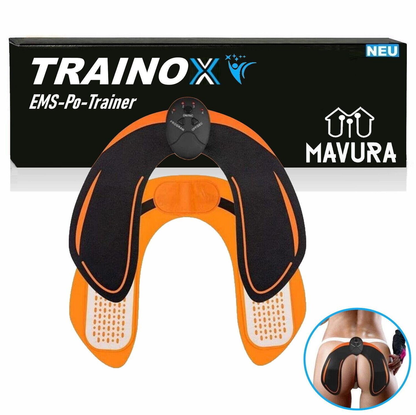 TRAINOX EMS Po Trainer HipsTrainer Gesäßtrainingsgerät Muskel Hüfttrainer