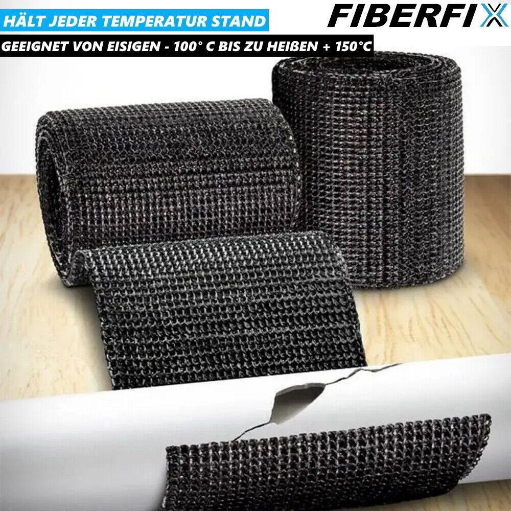 FIBERFIX Reparaturband Auspuff Universal Fiberglas Panzerband Gewebeband Fixier