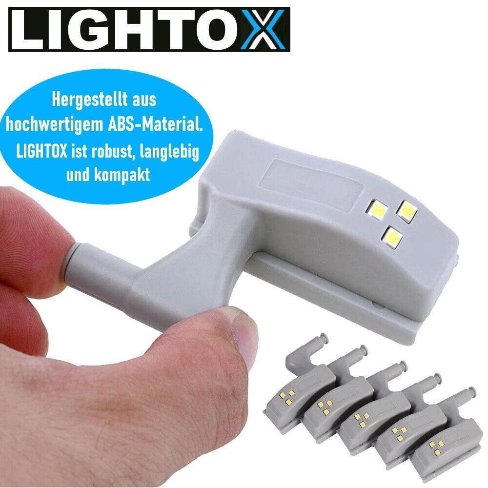 LIGHTOX  LED-Sensorlicht Set Schrankleuchte Schubladenleuchte Schrankbeleuchtung