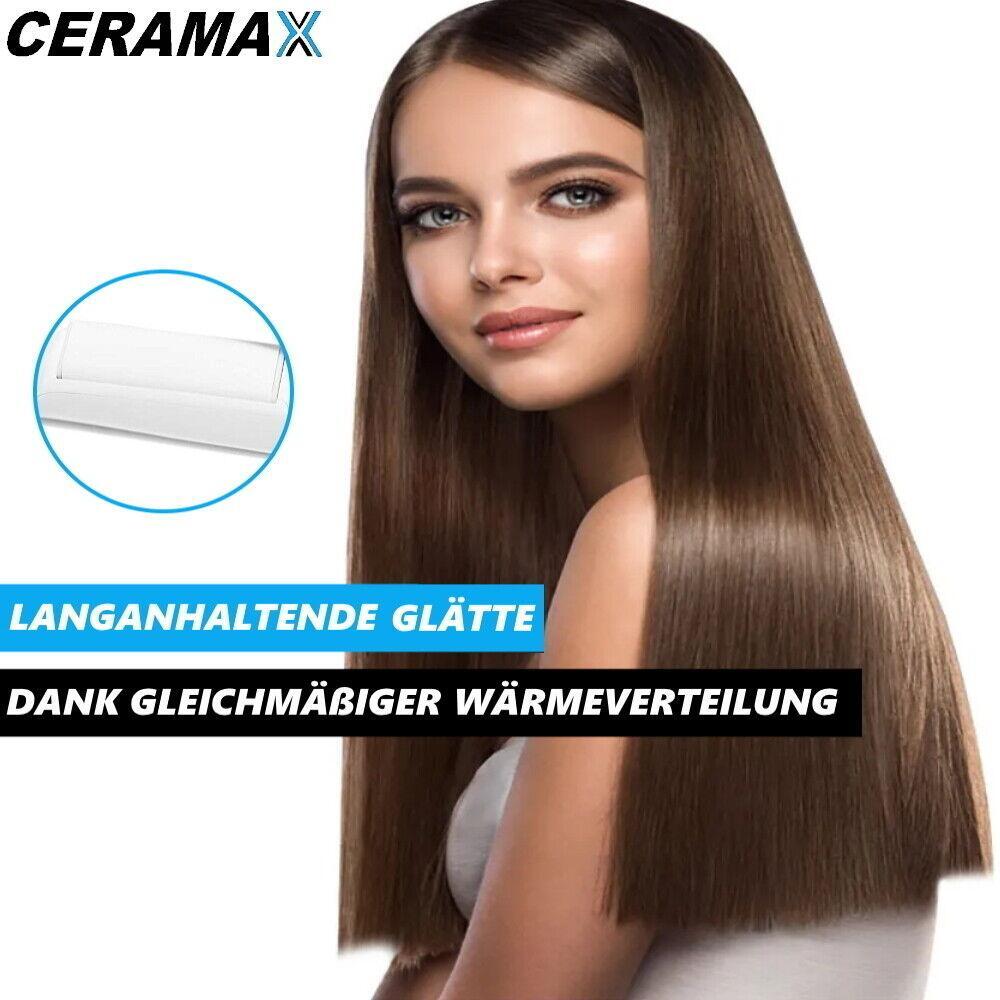 CERAMAX Mini Keramik Reise Glätteisen Lockenwickler Haarglätter Lockenstab