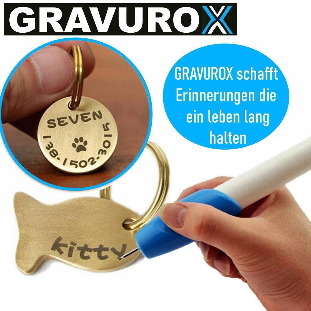 GRAVUROX Elektrischer Gravierstift Gravurstift Graviergerät mini Gravierer Stift