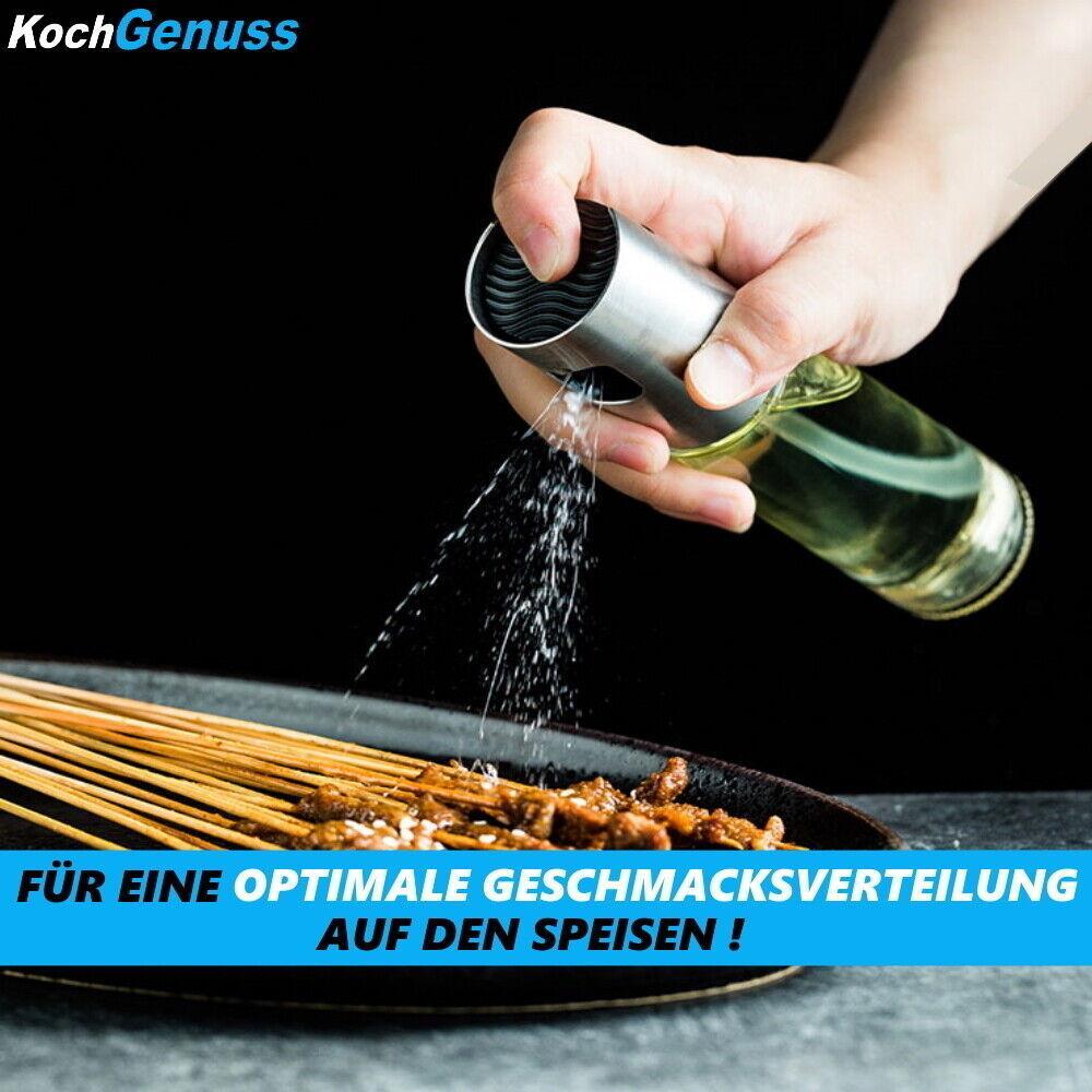 KOCHGENUSS Ölsprüher Öl Sprühflasche Ölspray Zerstäuber Ölspender Essigsprüher