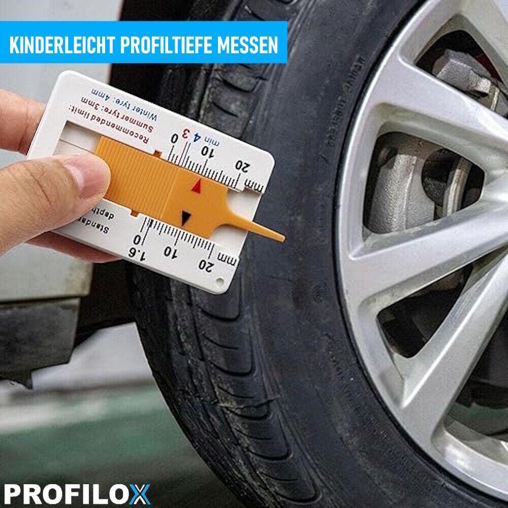 PROFILOX Reifenprofiltiefenmesser Reifenprofil Profiltiefenmessser Messgerät