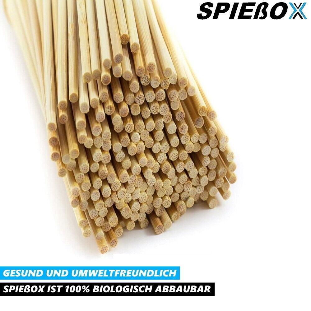 SPIEßOX Grillspieße BBQ Schaschlikspieße Fleischspieße Bambusspieße [180Stk]