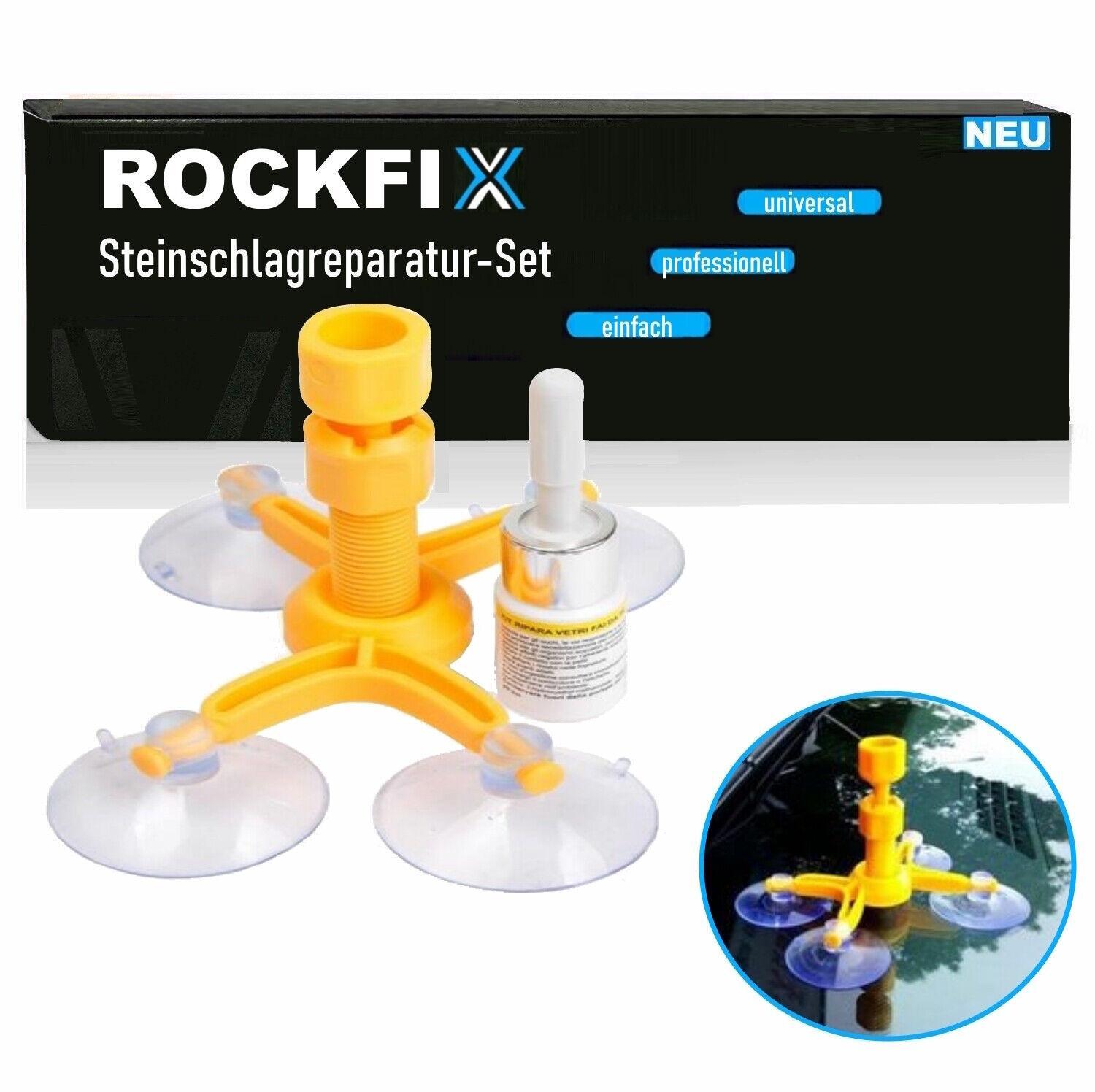 ROCKFIX Windschutzscheiben Reparatur Set Kit Steinschlag Reparatur Frontscheibe
