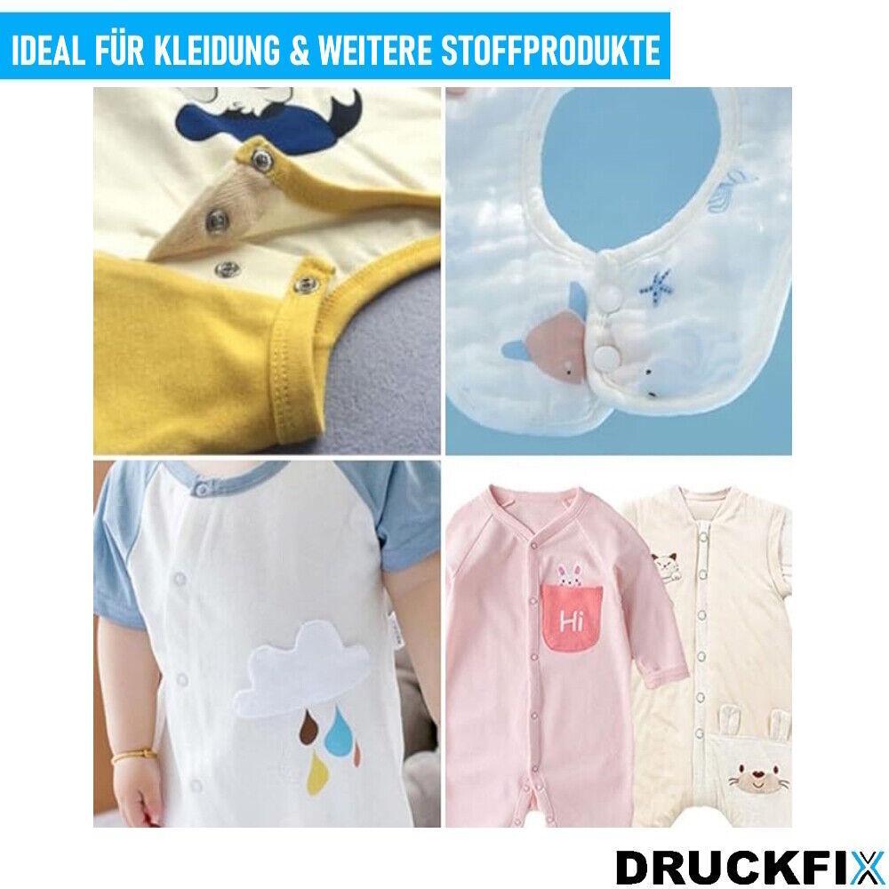 DRUCKFIX Druckknopf Kit Druckknopf-Setter-Werkzeug 100 Drückknöpfen & Zange