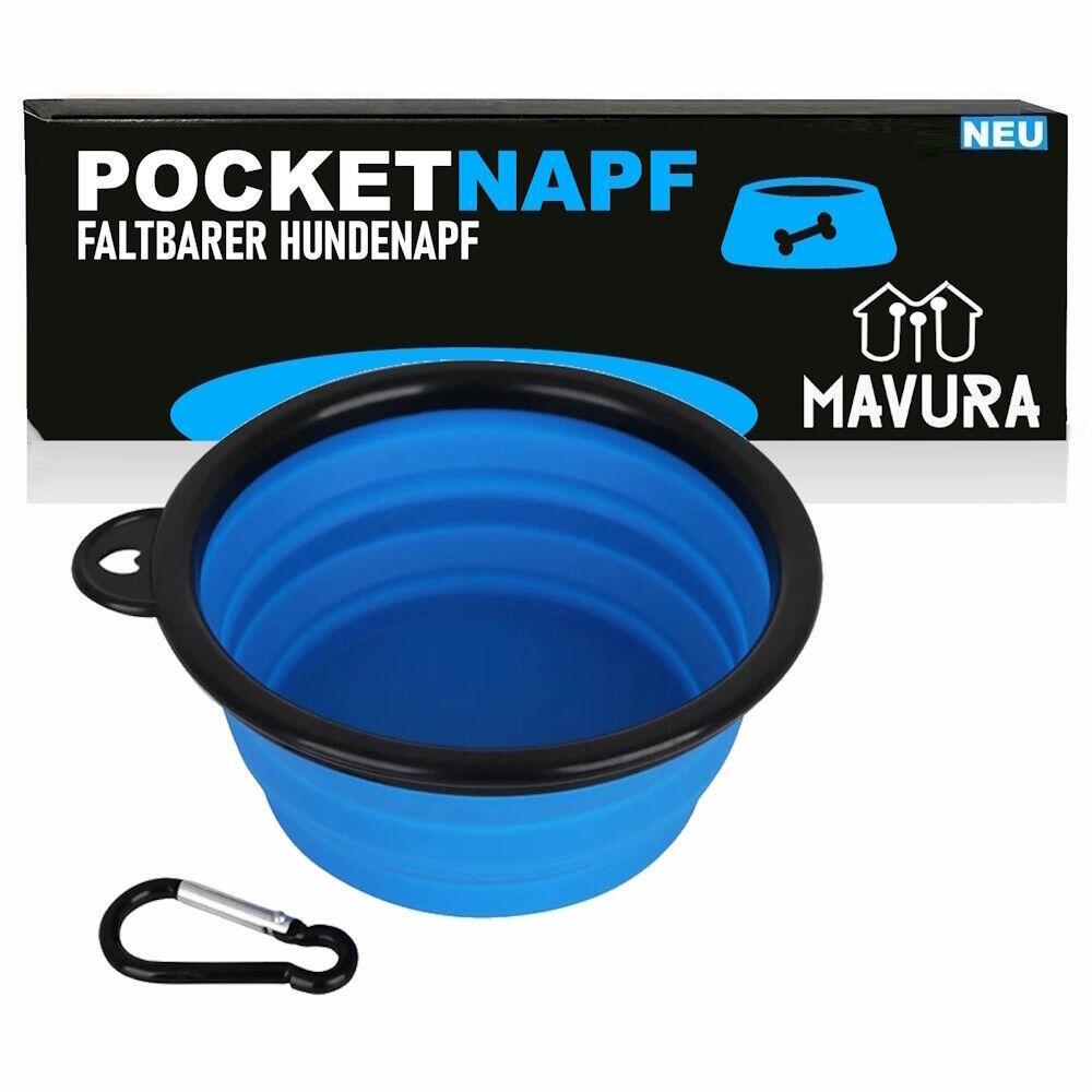 POCKETNAPF Faltbarer Hundenapf Trinknapf Reisenapf Silikon Fressnapf faltbar