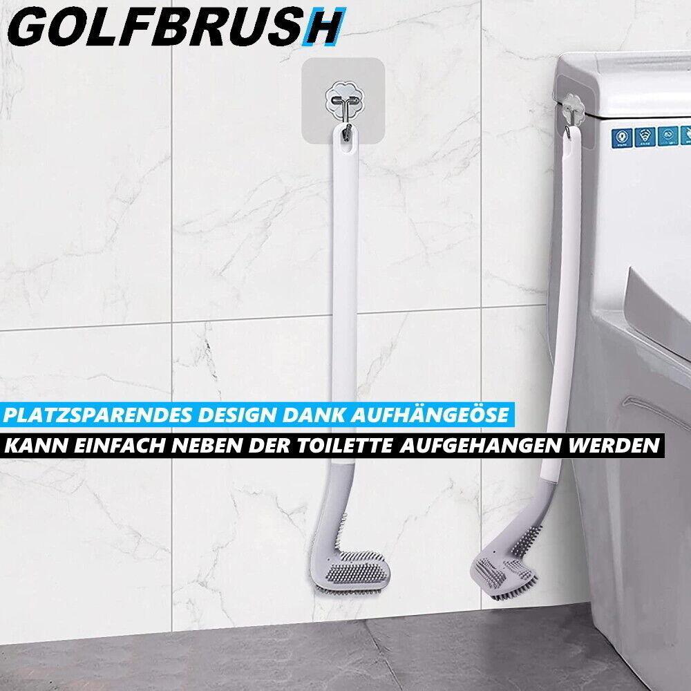 GOLFBRUSH Toilettenbürste Klobürste WC Bürste Toiletten Garnitur TPR Silikon