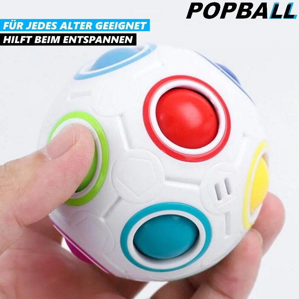POPBALL Magic Regenbogenball Original Kinder Puzzle Stress Zauberwürfel Fidget
