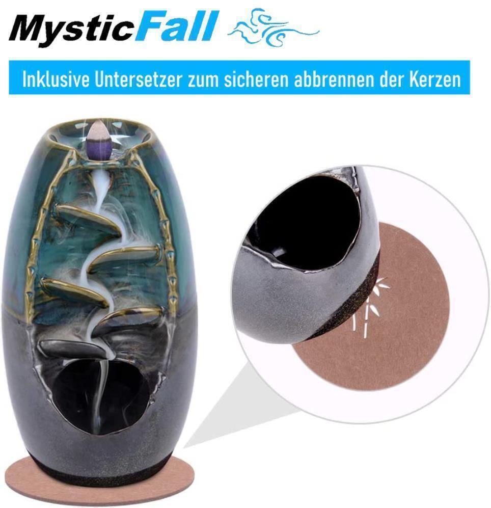 MYSTICFALL Räucherwasserfall Rückfluß Räuchergefäß Duft Kegel Weihrauchbrenner