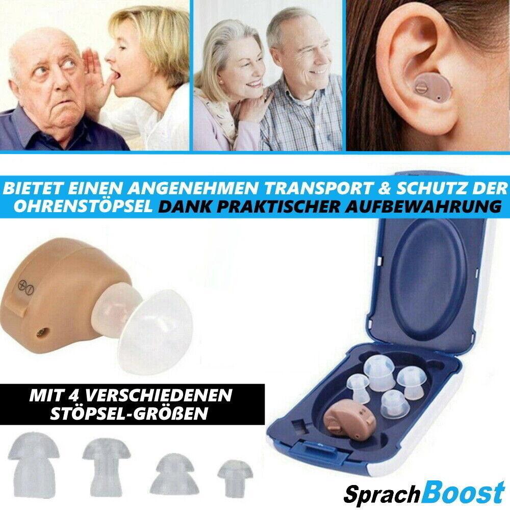 SPRACHBOOST Mini Hörverstärker Hörhilfe Hörgerät Soundverstärker unsichtbar Box