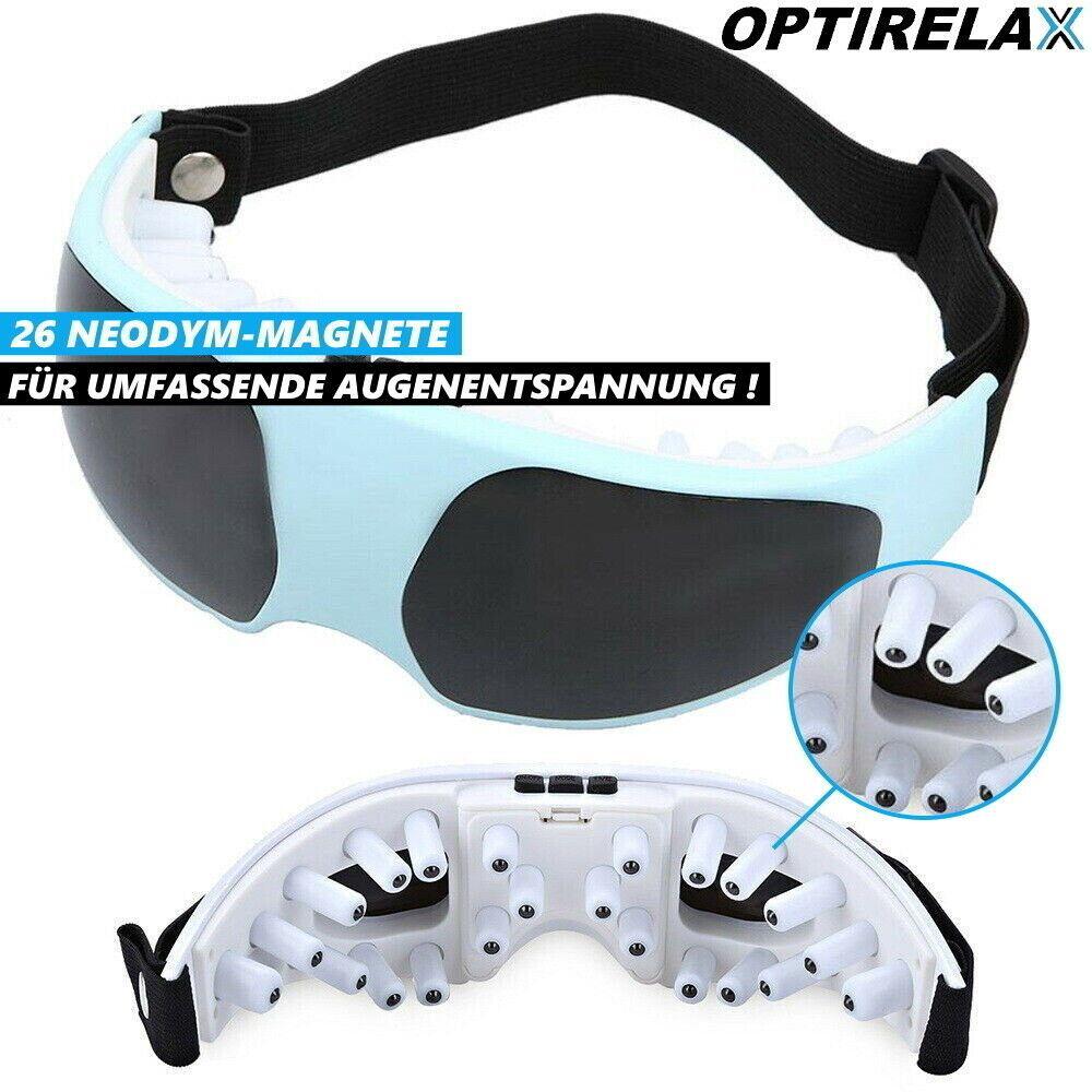OPTIRELAX Augenmassagegerät elektrische 3D Augenmaske Augen Massage Vibration