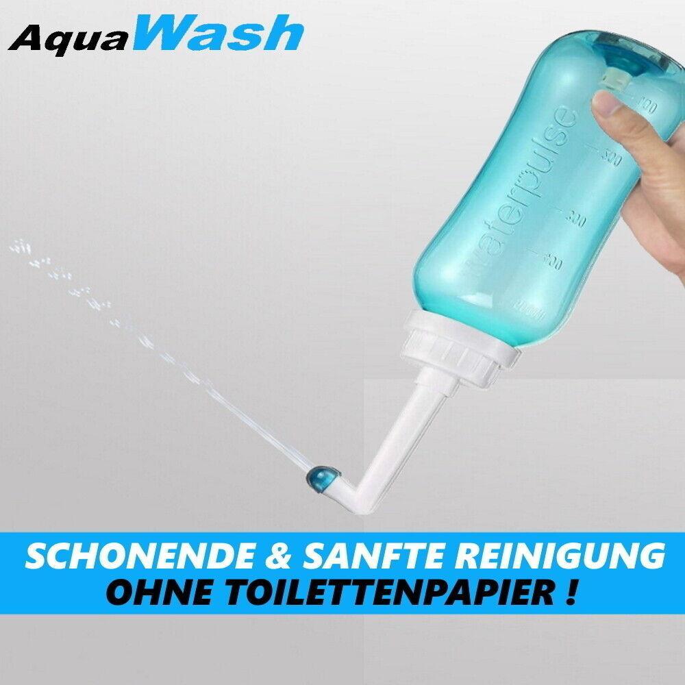 AquaWash Tragbares Premium Bidet Mobile Po Dusche Hämorrhoiden Reizdarm Happy