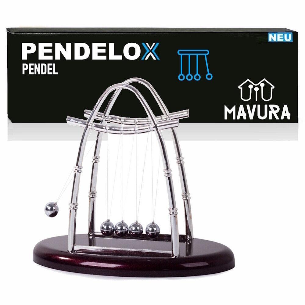 PENDELOX Newton Kugelstoßpendel Pendel Newton Wiege Kugelspiel hohe Qualität