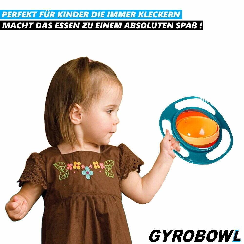 GYROBOWL Baby Schüssel Kinder Teller Schale Snackschüssel auslaufsicher