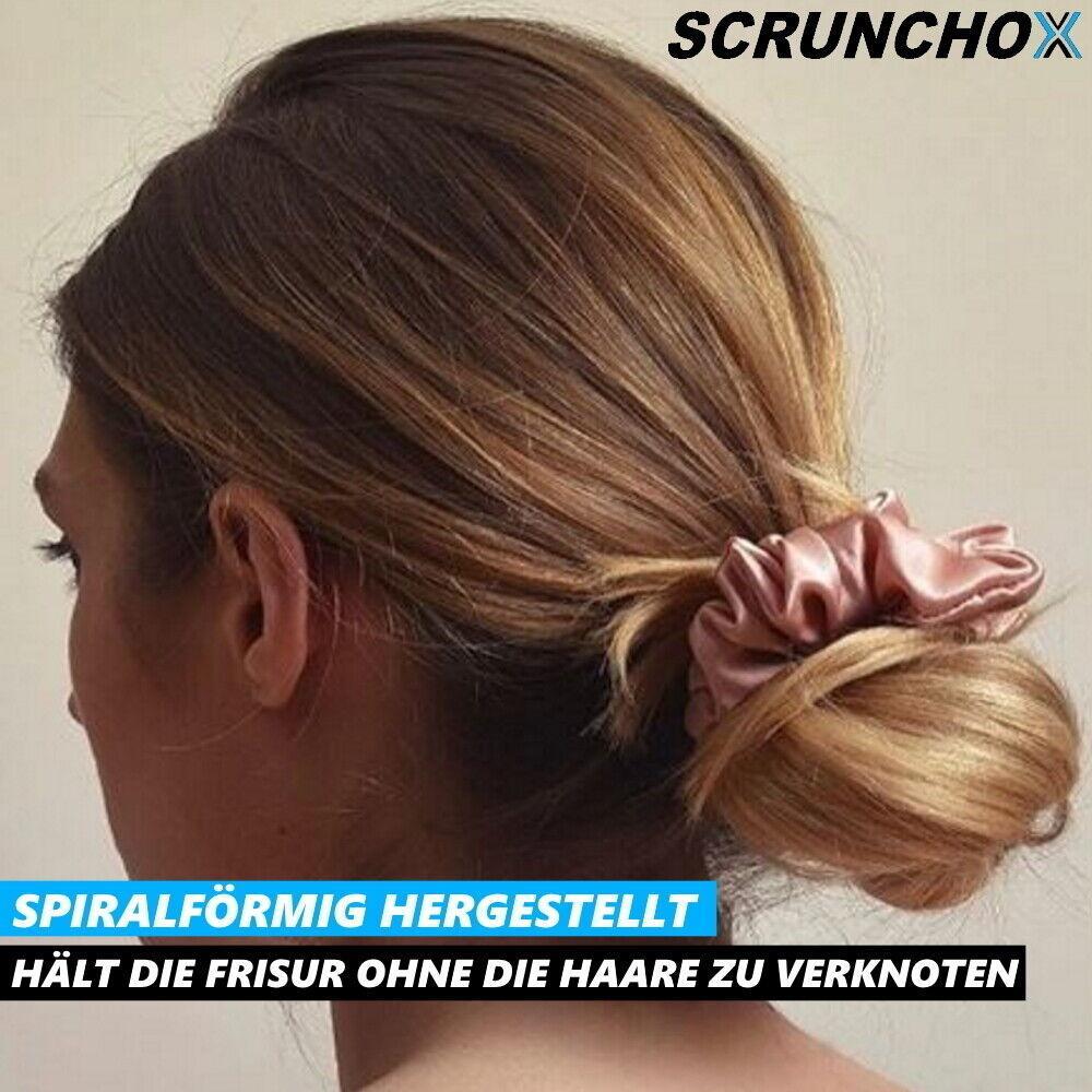 SCRUNCHOX Set Zopfhalter Haarband Haarbänder Haargummi Zopfgummi Zopfband 4Stk