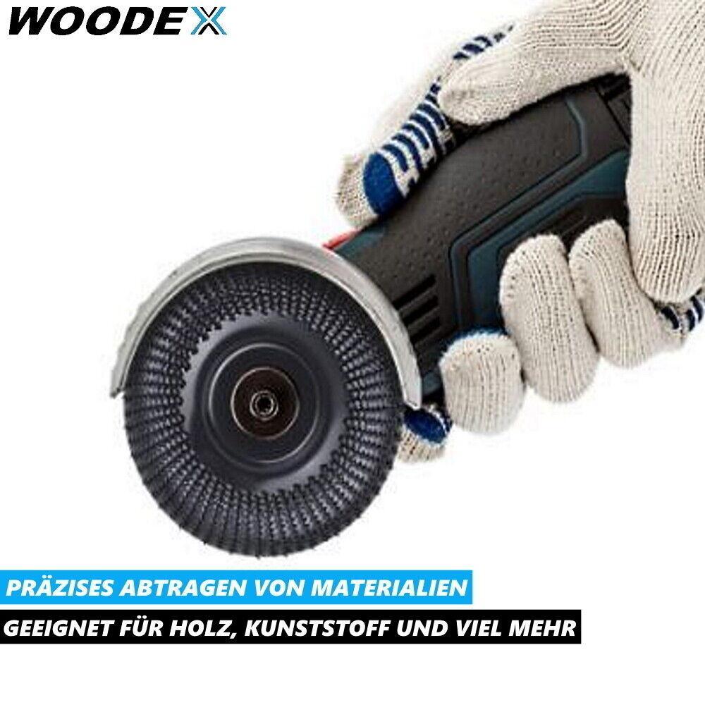 WOODEX Raspelscheibe Winkelschleifer Holz Schleifscheibe Holzschleifscheibe