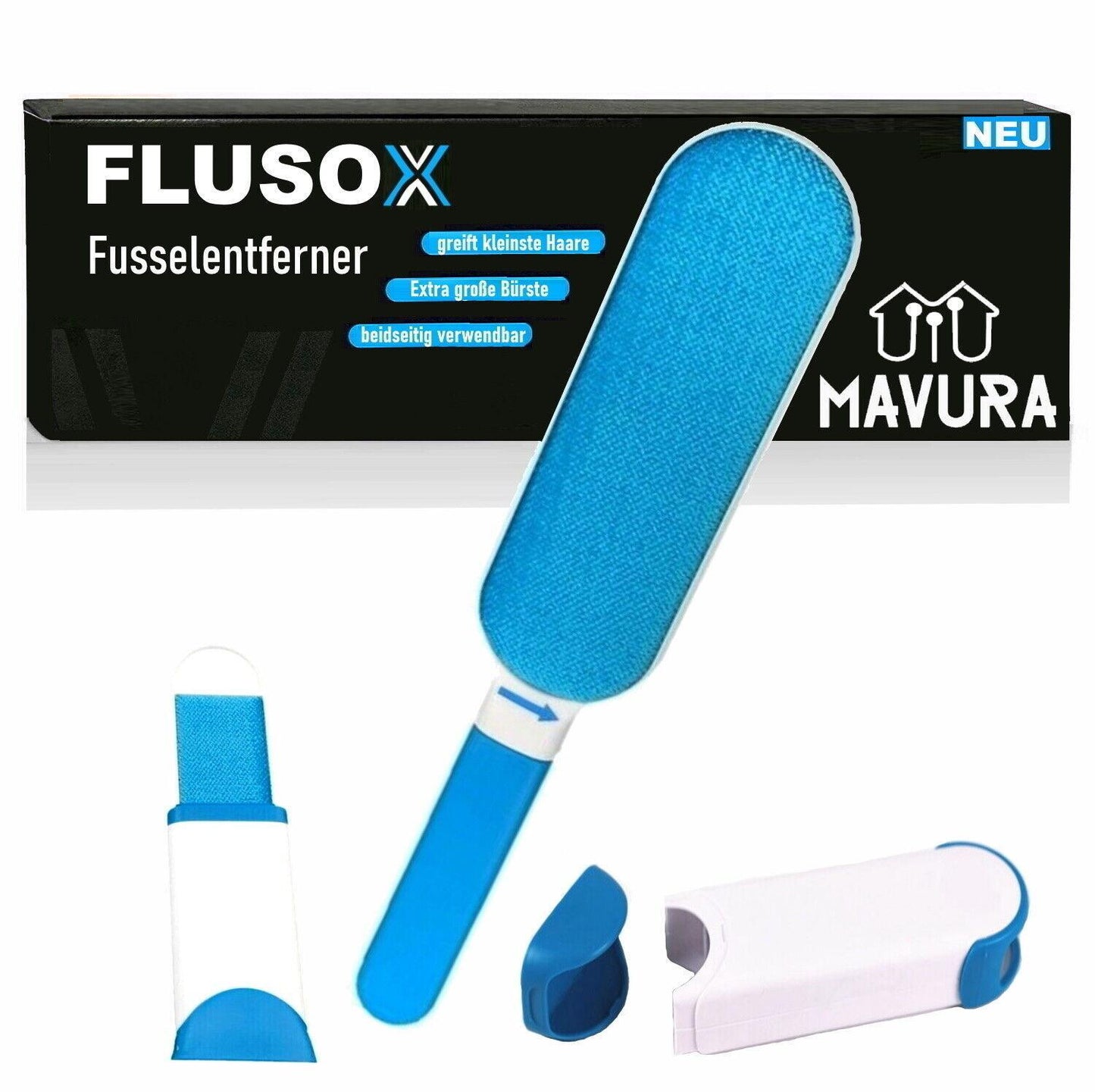 FLUSOX Fusselbürste Flusenentferner Fusselroller Fusselentferner Fussel Haare
