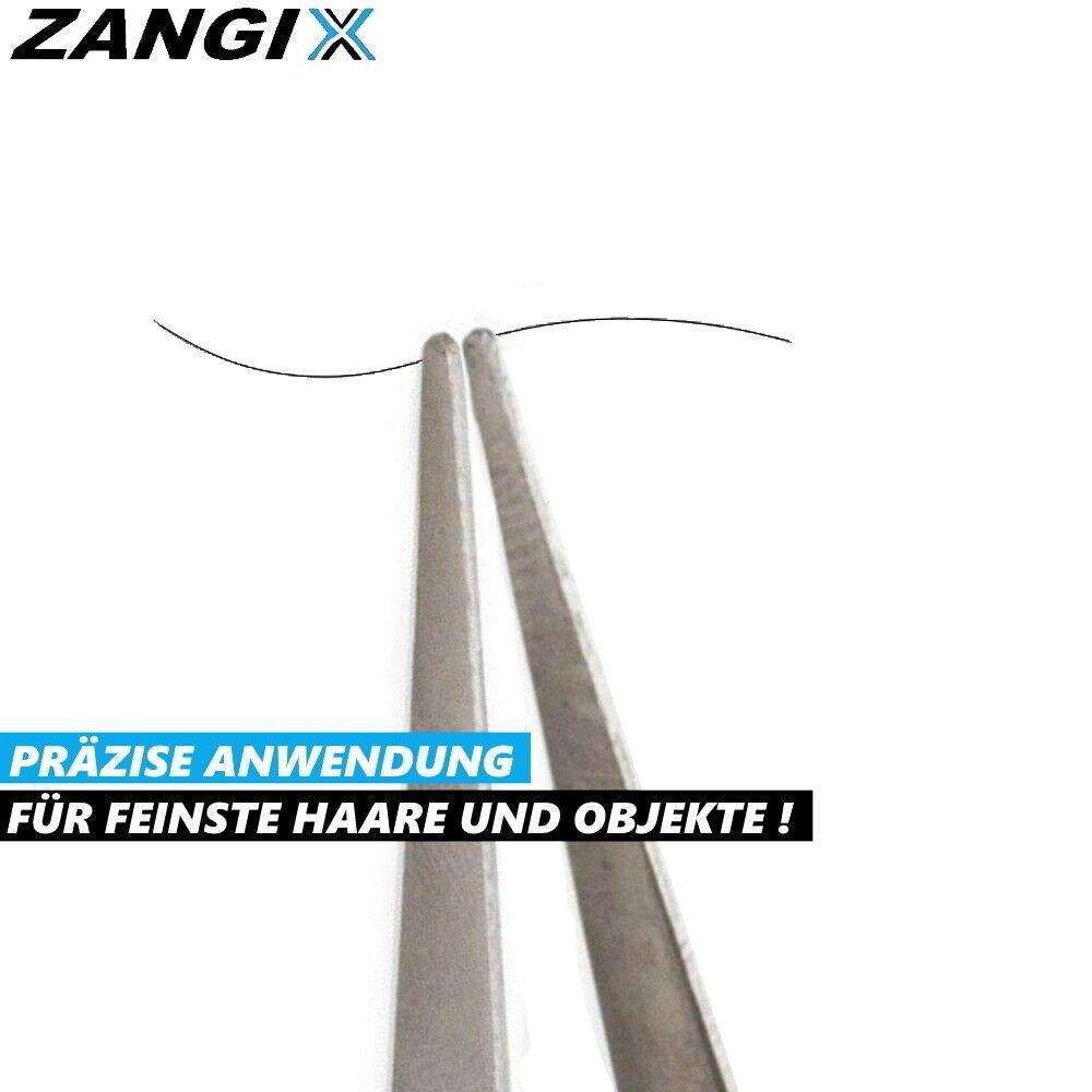 ZANGIX Lupenpinzette Spitzpinzette Arbeitslupe Pinzette schwenkbarer Lupe Zange