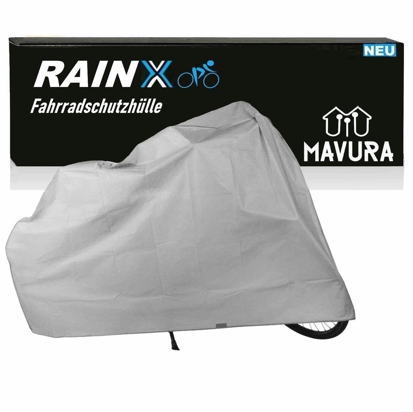 RAINX Fahrradabdeckung Fahrradgarage wasserdicht Fahrradschutzhülle Fahrradplane