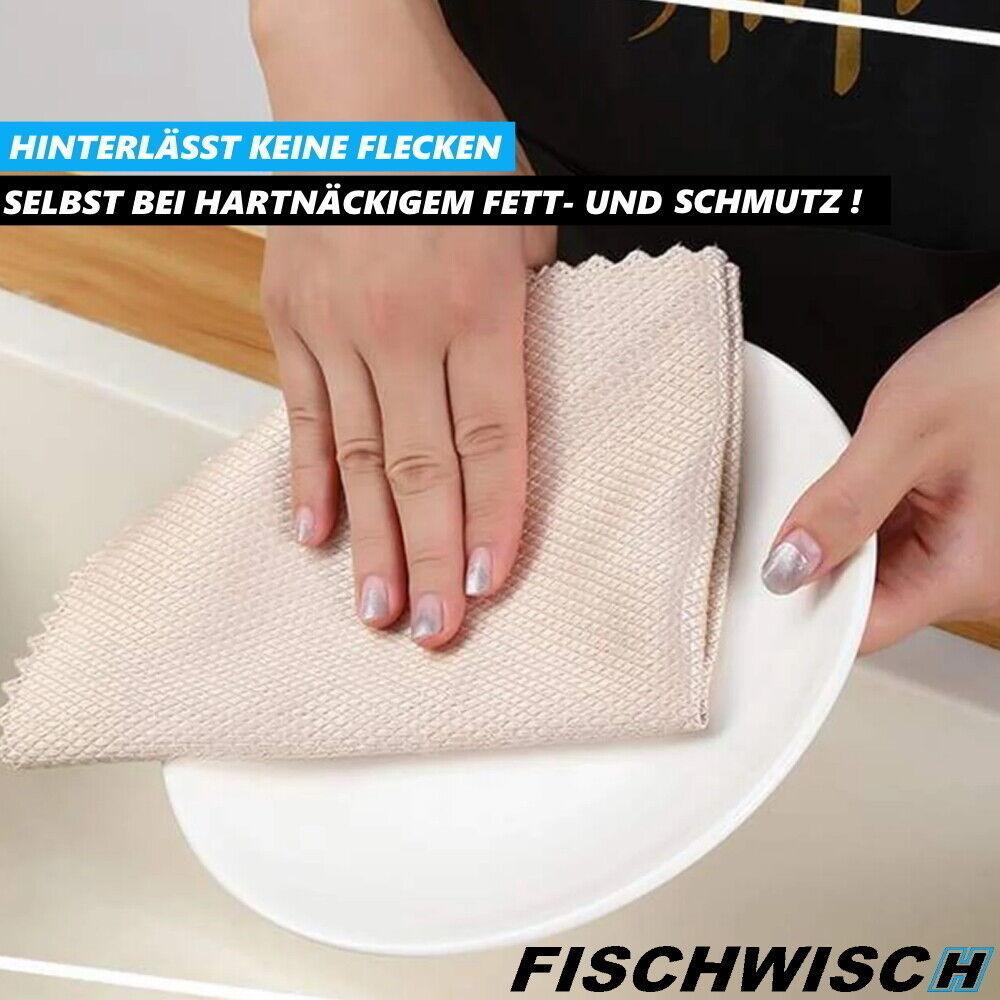 FISCHWISCH Fischschuppen Tuch Haushaltstuch Tücher Putztuch Putzlappen