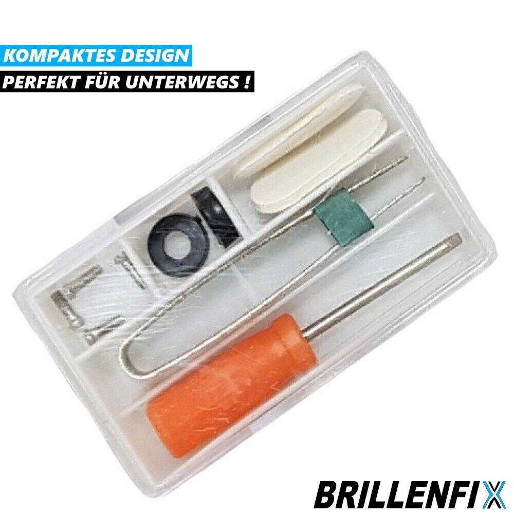BRILLENFIX Brillen Reparatur Brillenreparatur Kit Schraubendreher Werkzeug 10tlg