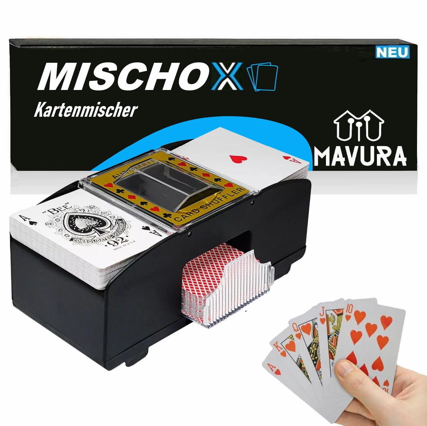 MISCHOX elektrischer Kartenmischer Kartenmischmaschine Kartenmischgerät automat