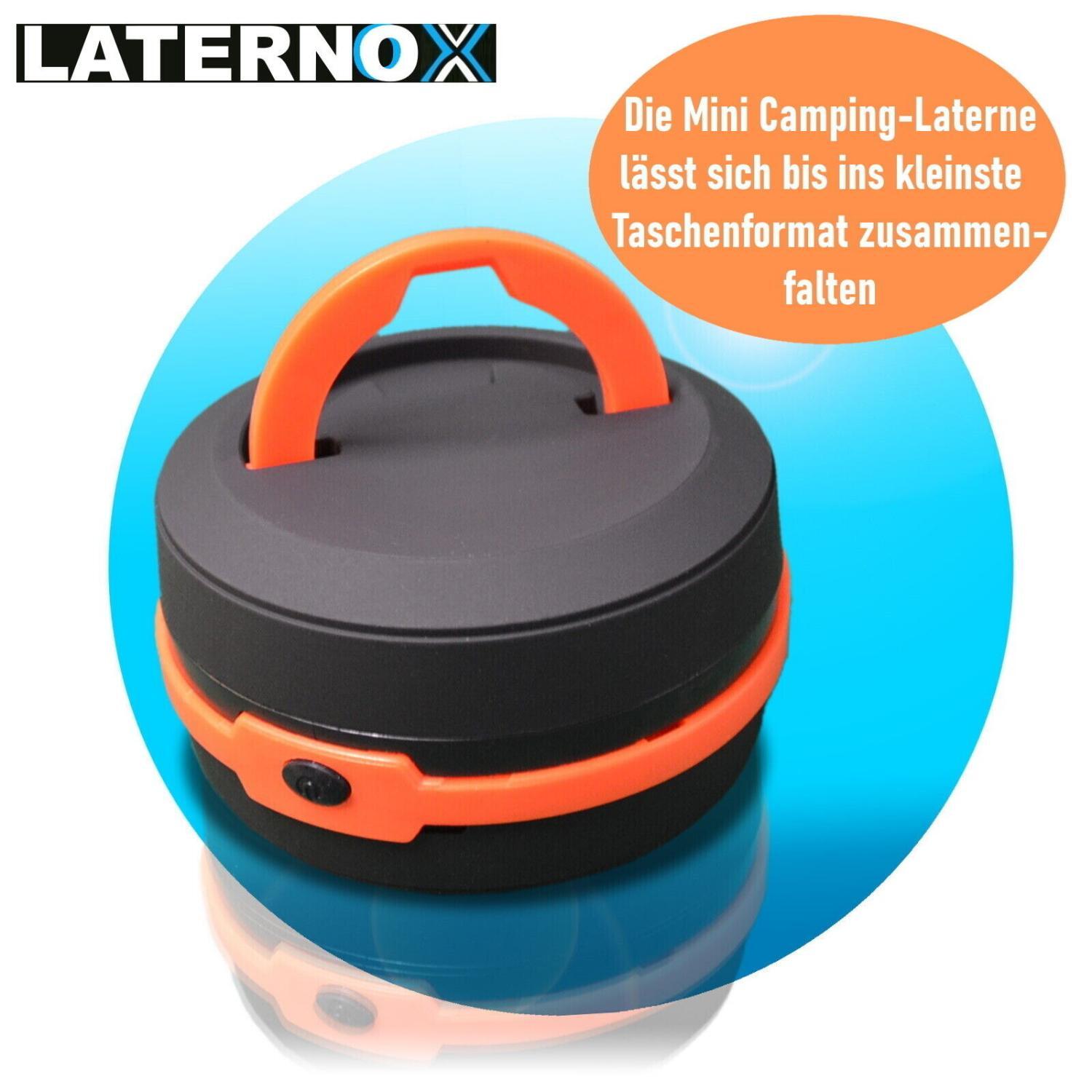 LATERNOX LED Camping Laterne Batterie Tischlampe Hängelampe Zeltlampe wetterfest