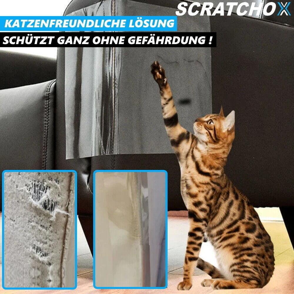SCRATCHOX Kratzschutz Kratzschutzfolie Sofa Tür Wand Selbstklebend Katze