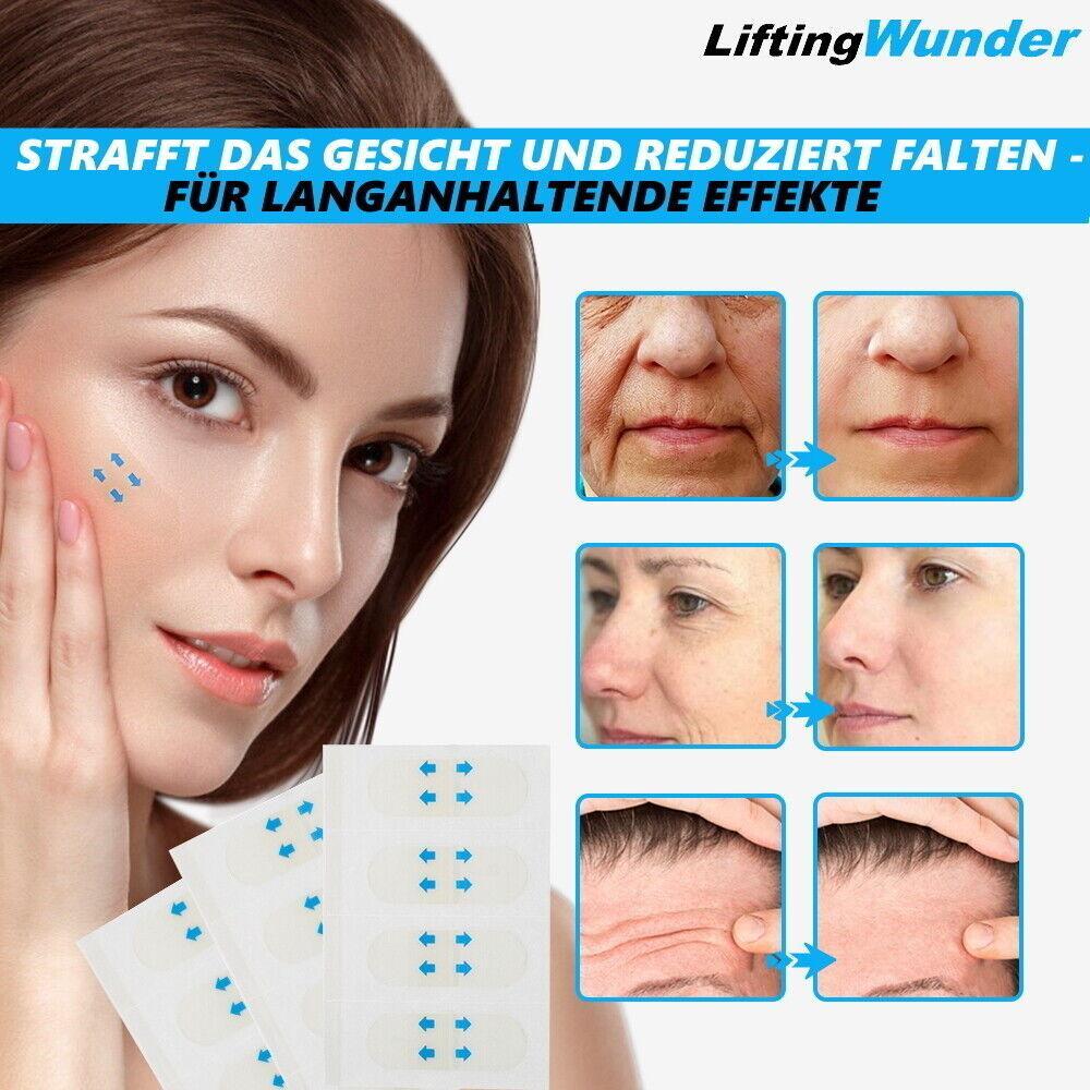 LIFTINGWUNDER Face Lifting Tapes Unsichtbare Face-Lifting Gesichtsaufkleber 60St