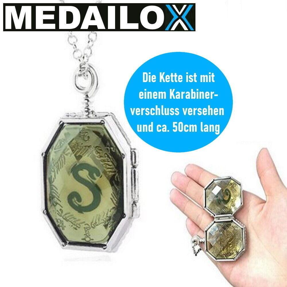MEDAILOX Schlangen Halskette Medaillon Schlangenkette Fanartikel Merchandise