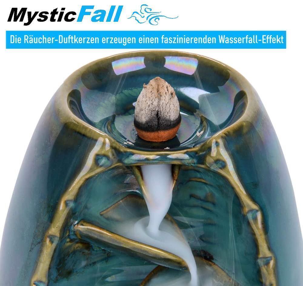 MYSTICFALL Räucherwasserfall Rückfluß Räuchergefäß Duft Kegel Weihrauchbrenner