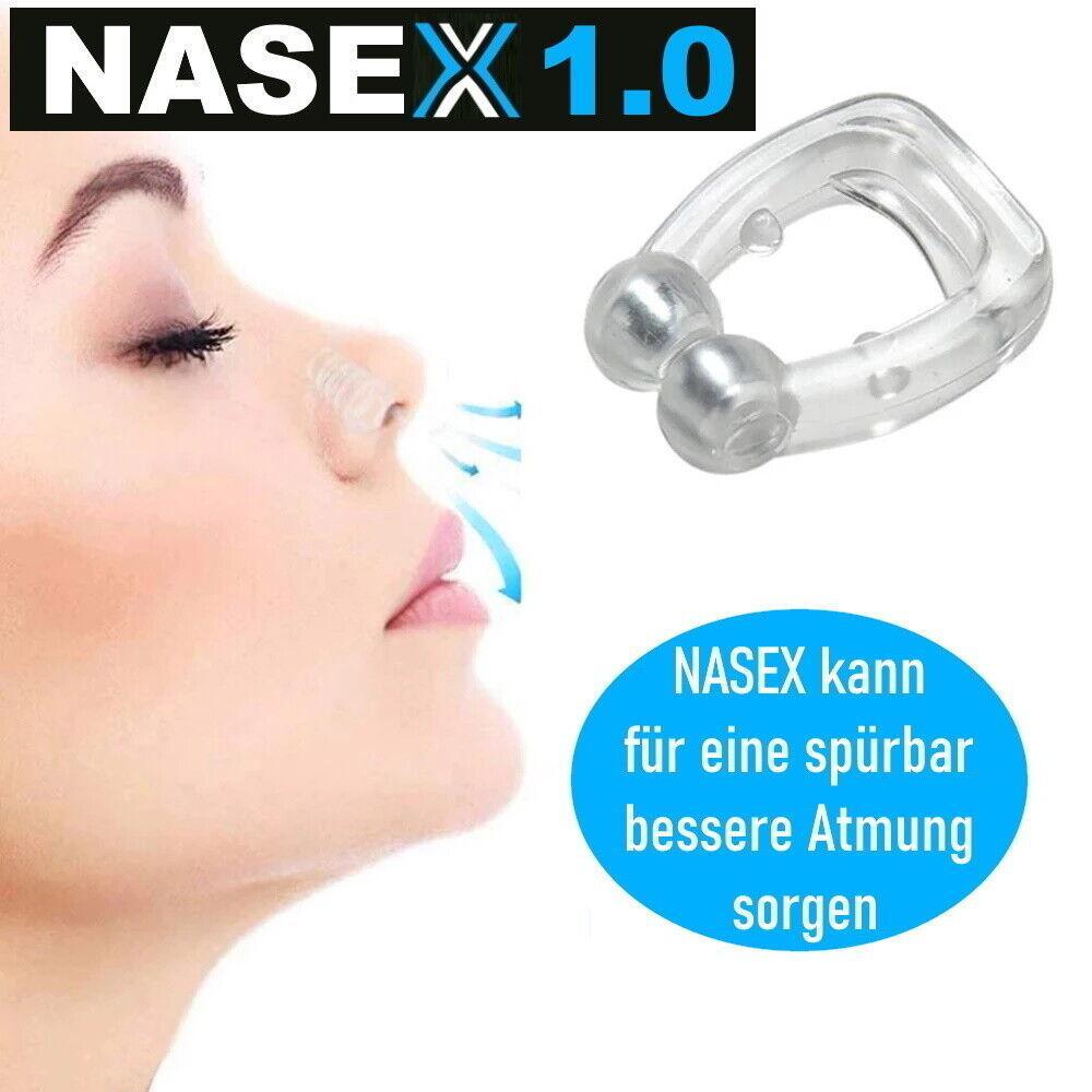 NASEX DAS ORIGINAL Nasenklammern magnetisch Schnarchen Sport Nasenclips Version1