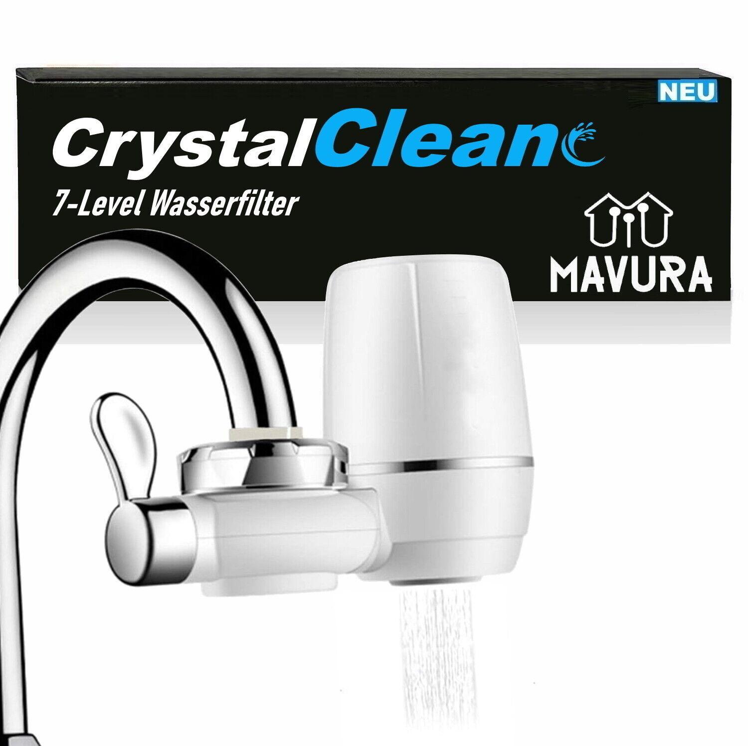 CrystalClean Wasserhahnfilter Wasserfilter Wasserreiniger Leitungswasserfilter