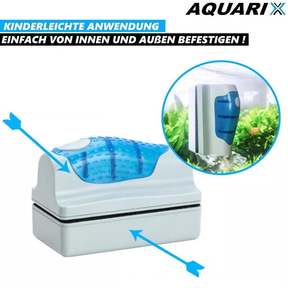 AQUARIX Scheibenreiniger Aquarium Algenmagnet Magnetreiniger schwimmend
