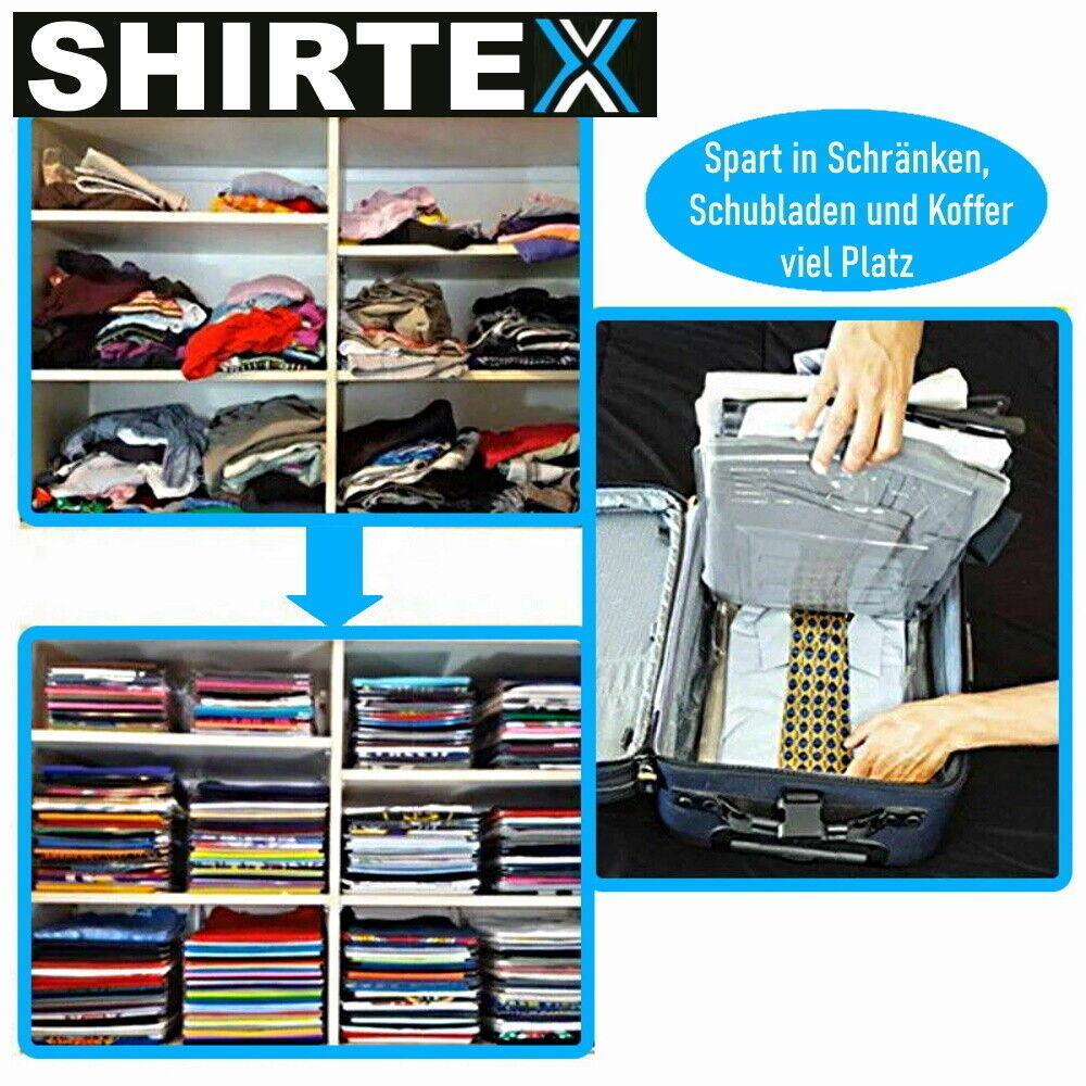 SHIRTEX T-Shirt Organizer stapelbar Aufbewahrungstasche Wäsche Shirts 10er Set