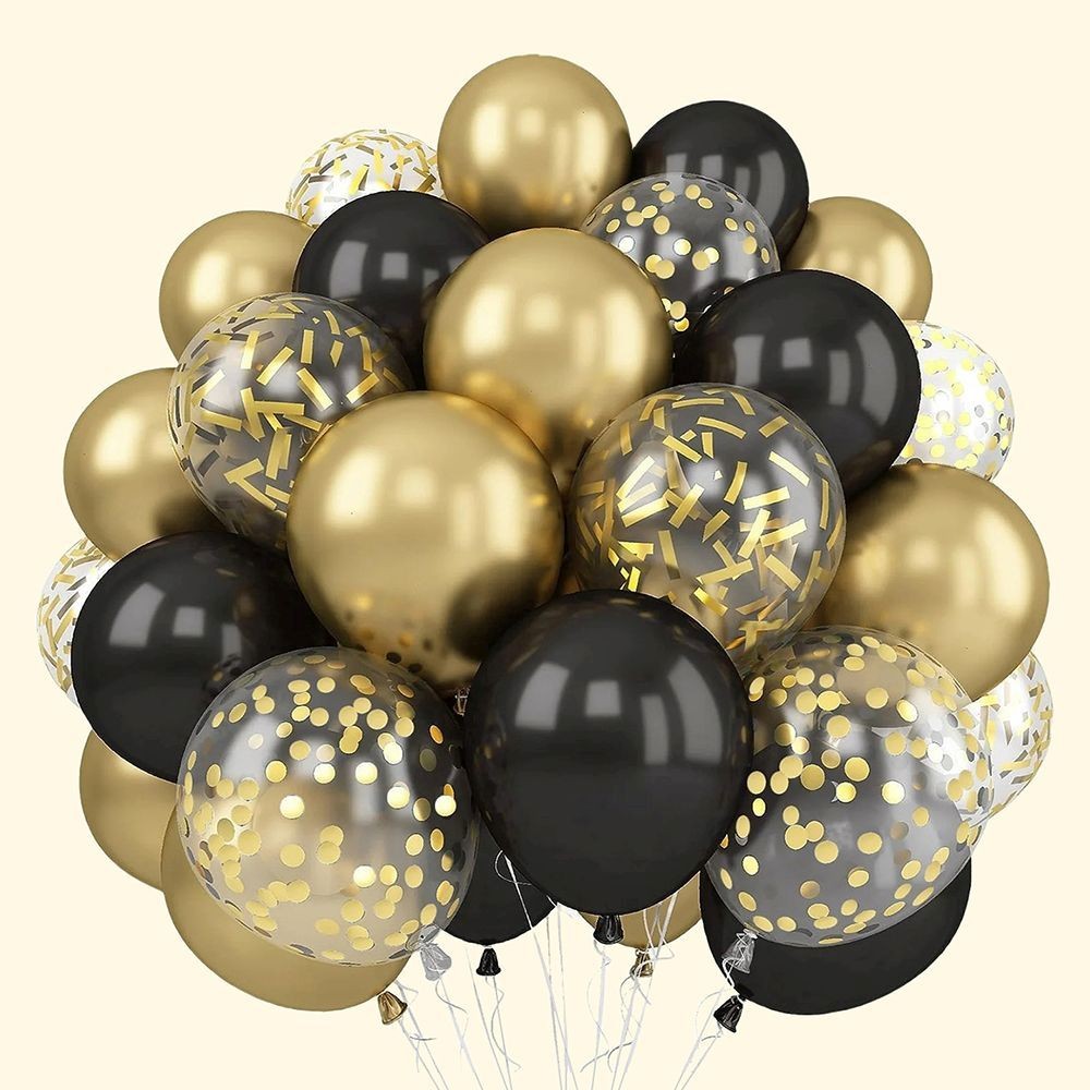 30er-Set bunte Glitzerballons Party Deko Geburtstag Feier DE.